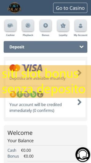 siti slot bonus senza deposito